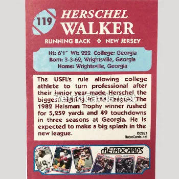 1983T New Jersey Generals RetroCards Set