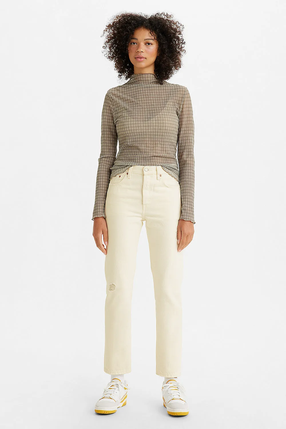 501® Original Cropped Jeans Ecru Booper
