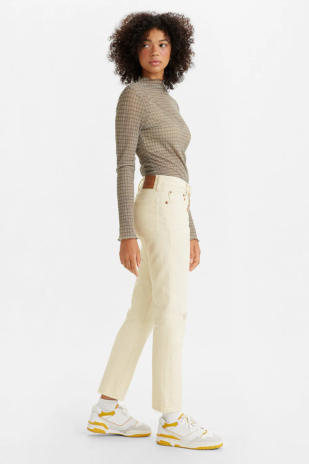 501® Original Cropped Jeans Ecru Booper