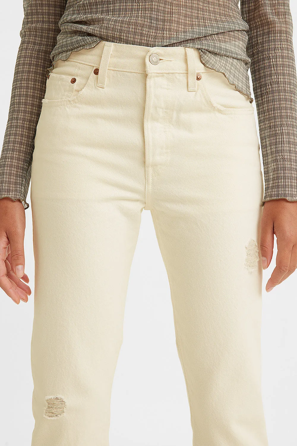 501® Original Cropped Jeans Ecru Booper