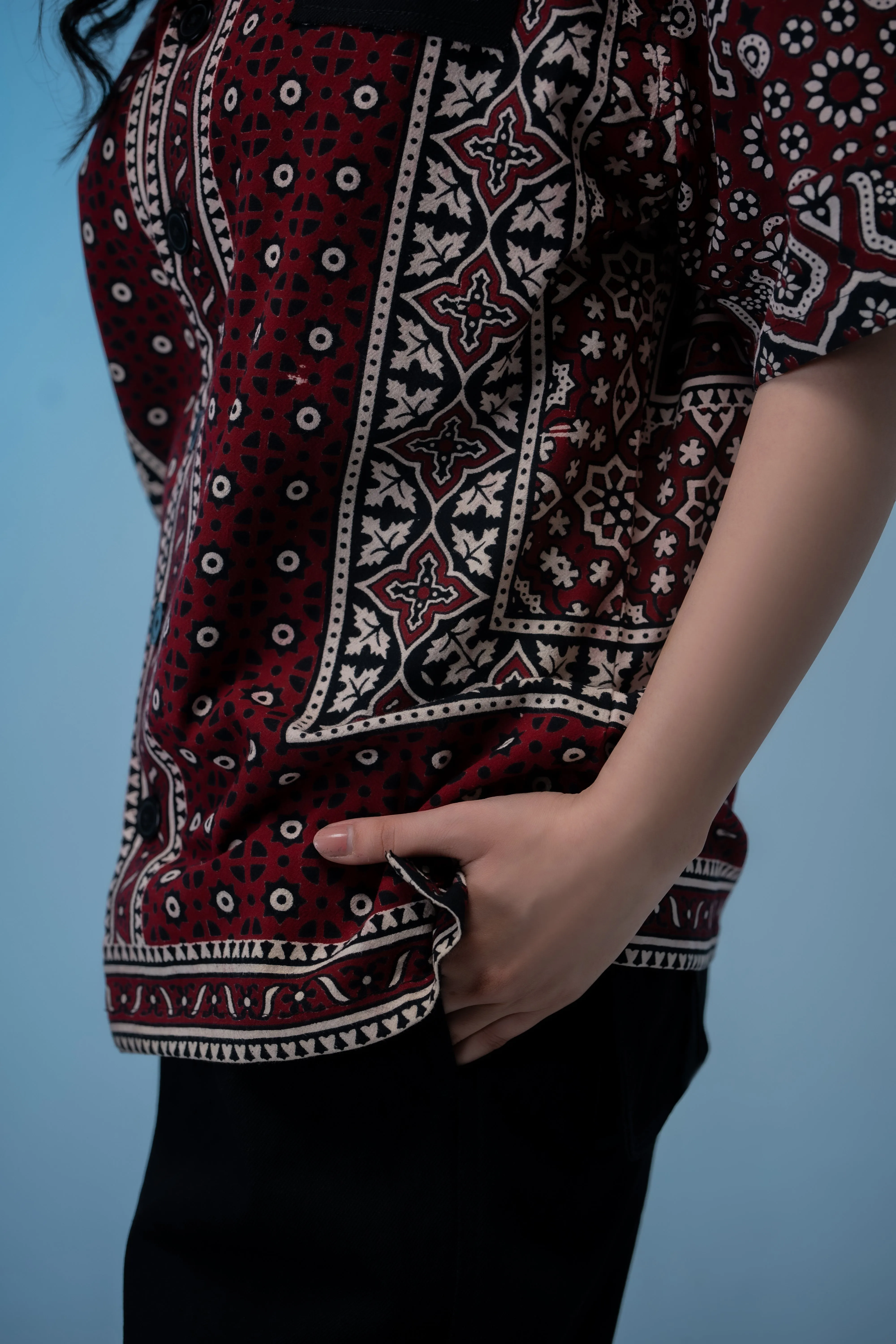 AJRAK HERITAGE BUTTON DOWN