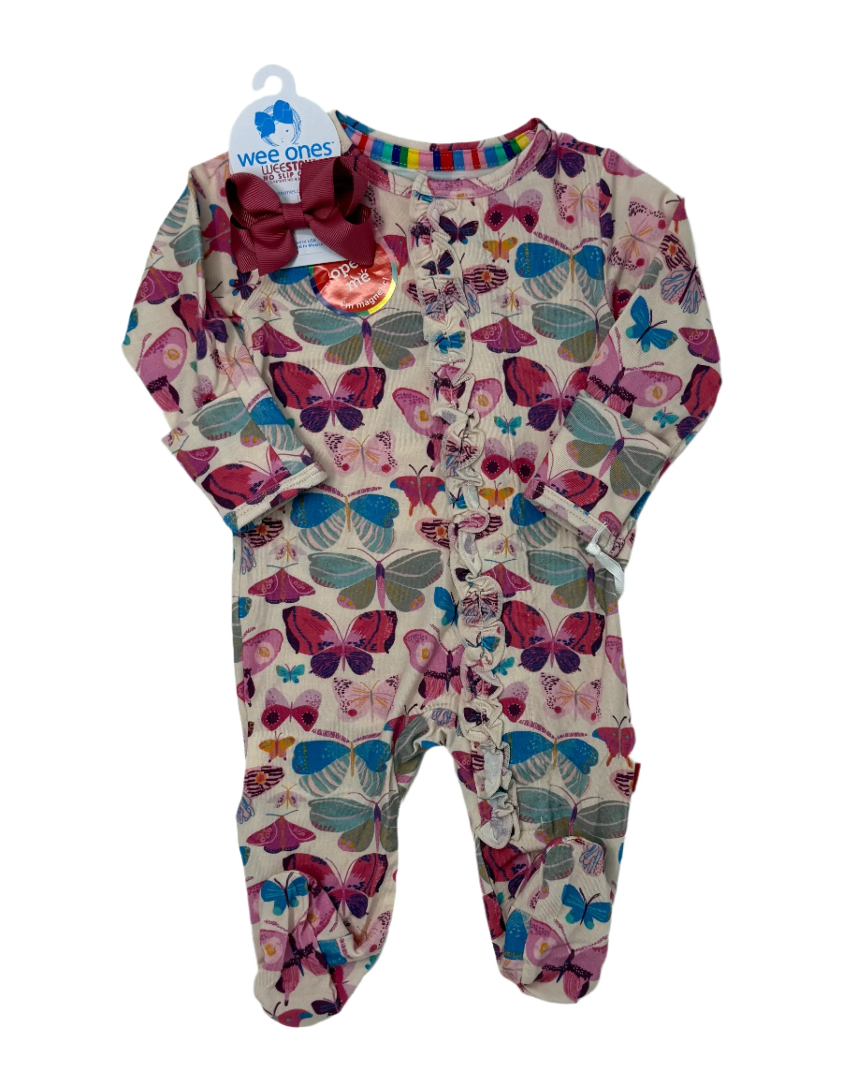 All A-Flutter Modal Footie w/ Ruffle