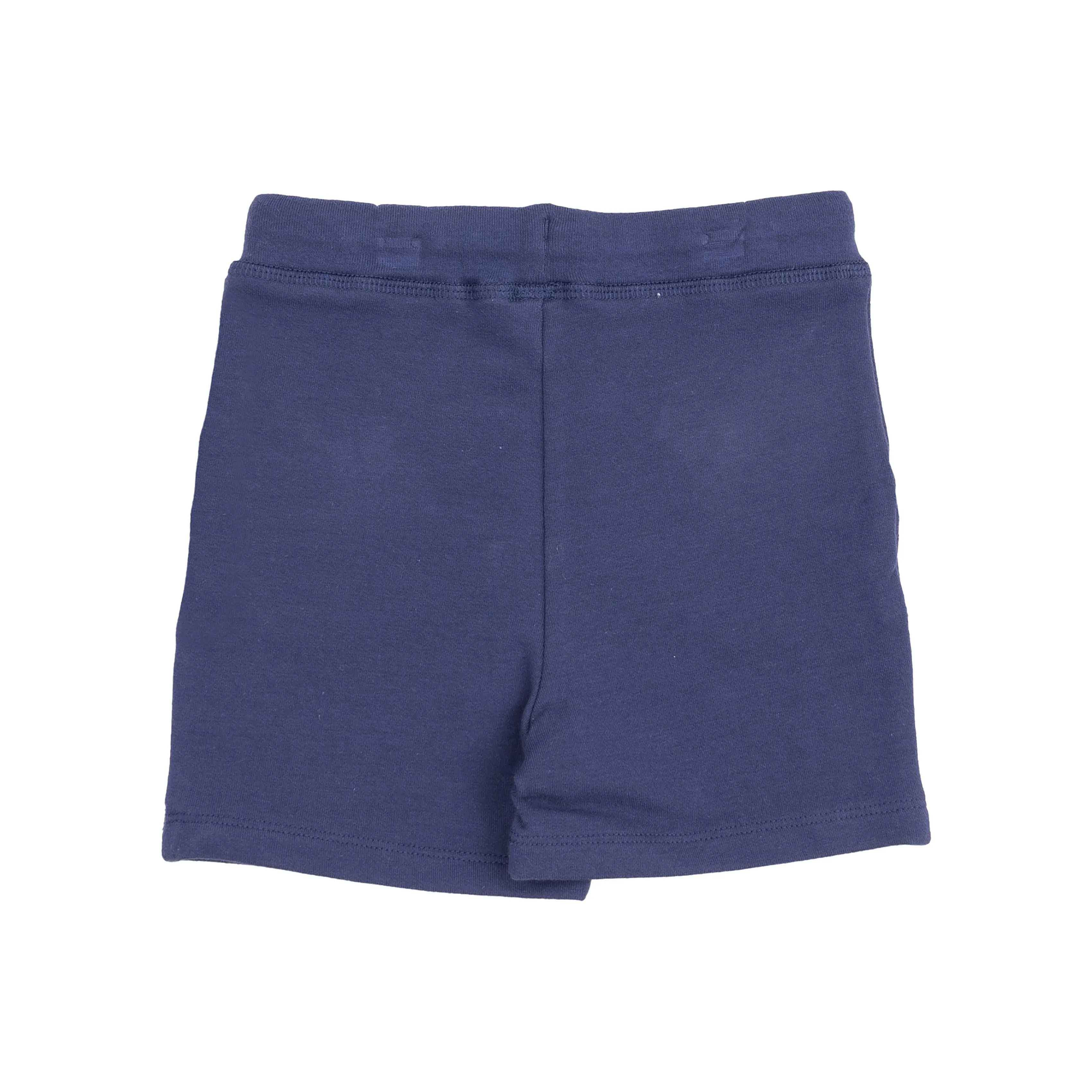 Angel Dear || Navy Gingham Button Down Polo & Short Set