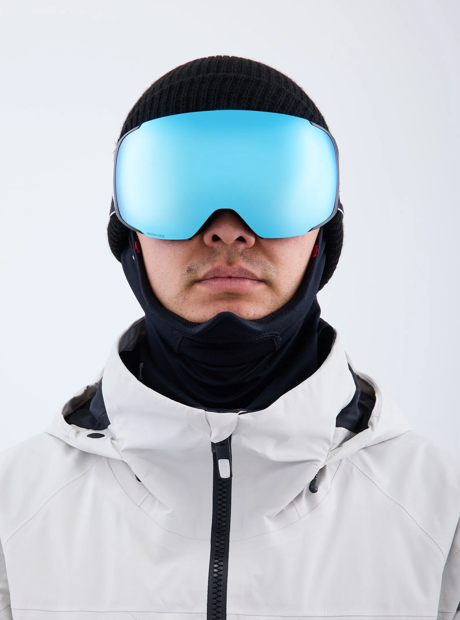 Anon M2 Goggles MFI Face mask & Spare Lens Mens Low Bridge Fit 2023 Black / Perceive Variable Blue Lens