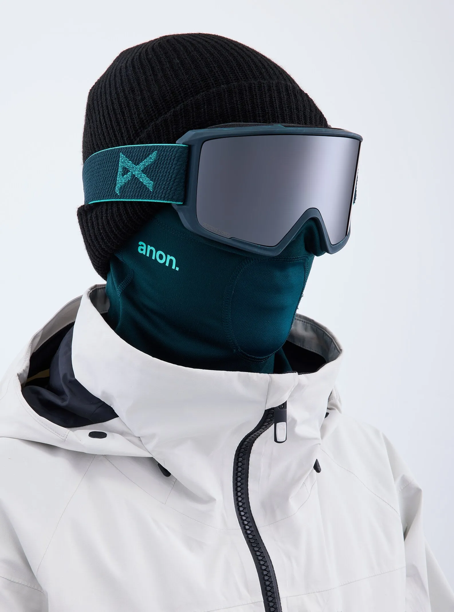 Anon M3 Goggles MFI Face mask & Spare Lens Mens Low Bridge Fit 2023 Peacock / Perceive Sunny Onyx Lens