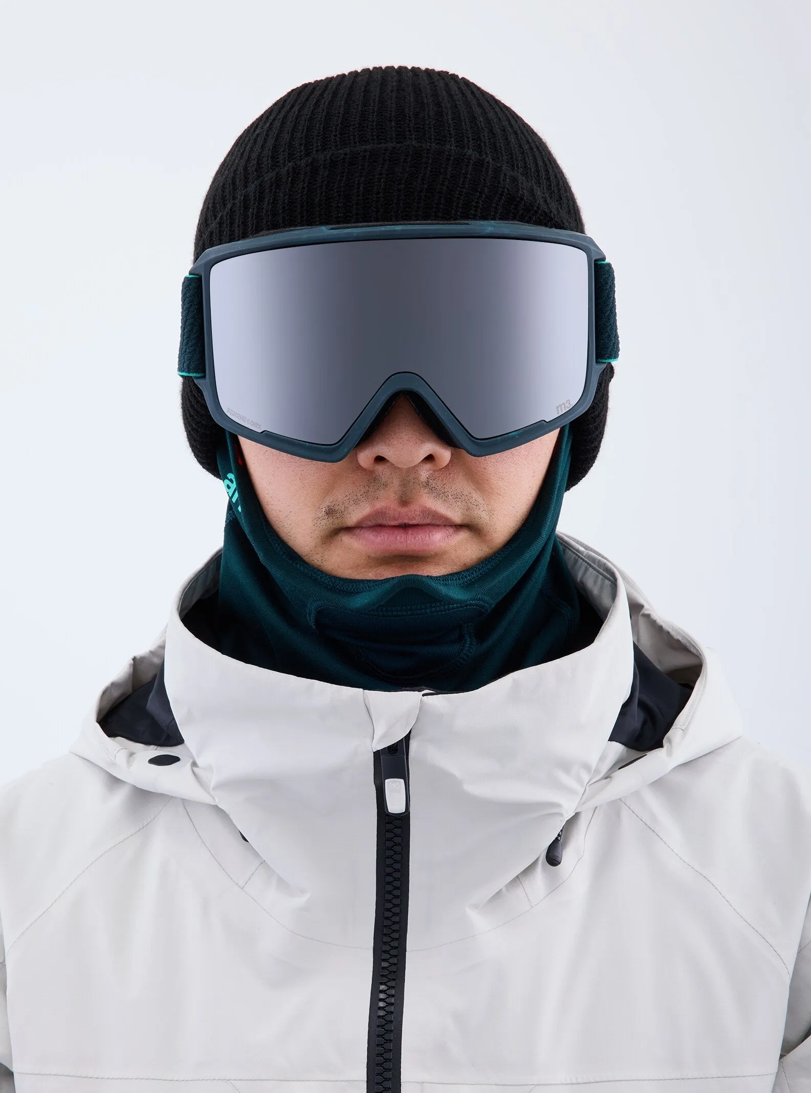 Anon M3 Goggles MFI Face mask & Spare Lens Mens Low Bridge Fit 2023 Peacock / Perceive Sunny Onyx Lens