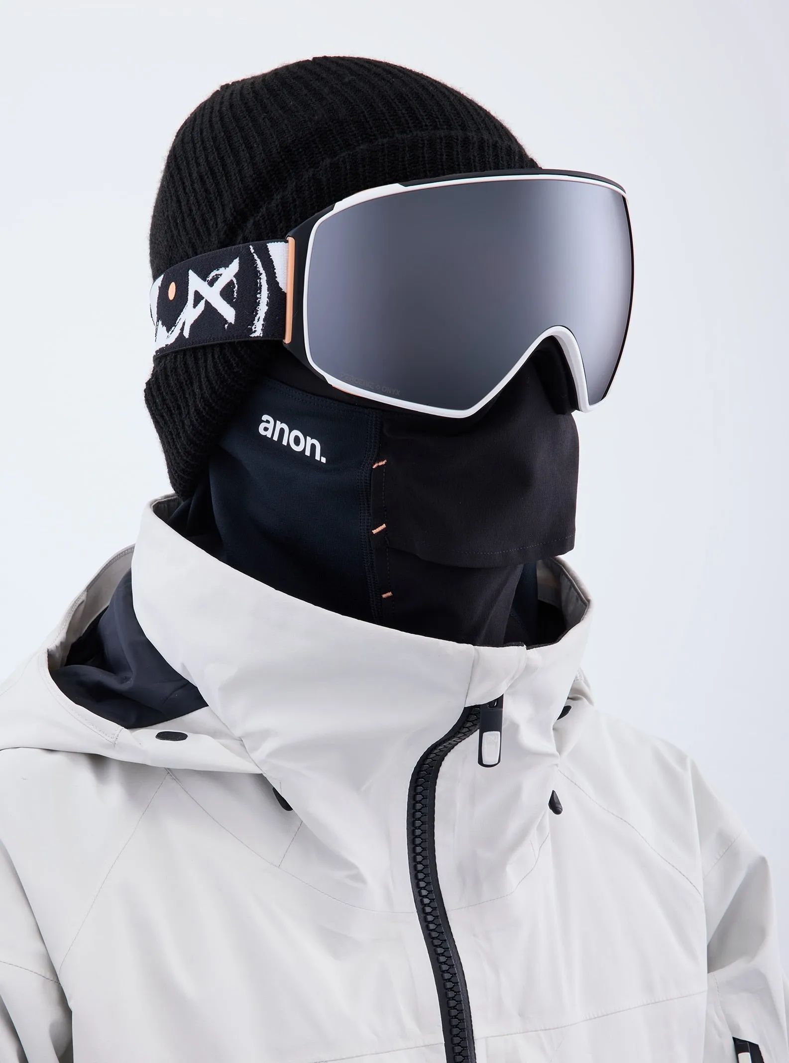 Anon M4 Toric Goggles MFI Face Mask & Spare Lens Low Bridge Fit Mens 2023 Family Tree / Perceive Sunny Onyx Lens