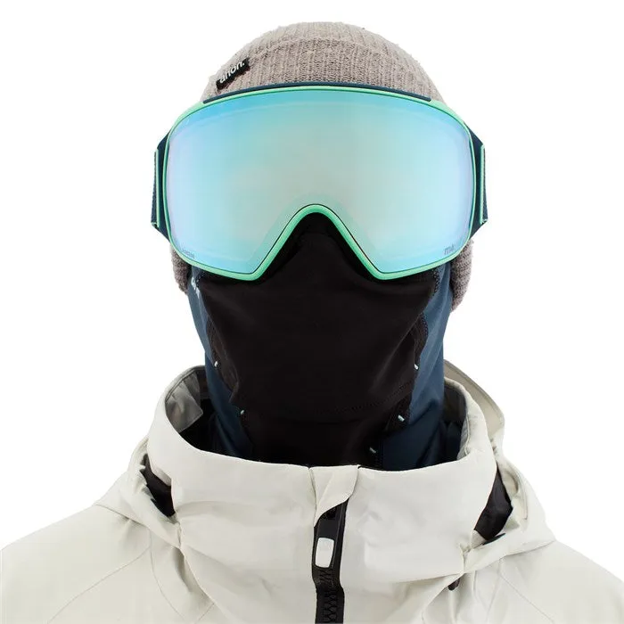 Anon M4 Toric Goggles MFI Face Mask & Spare Lens Mens 2023 Navy / Perceive Variable Blue Lens