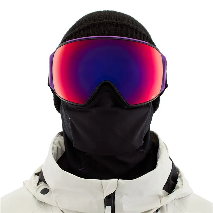 Anon M4 Toric Goggles MFI Face Mask & Spare Lens Mens Asian Fit 2022 Mendez / Perceive Sunny Red Lens