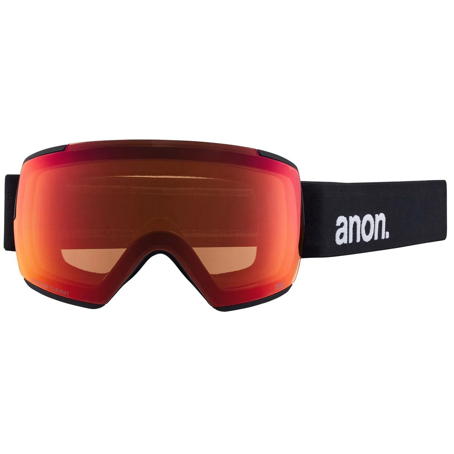 Anon M5 Goggles & MFI Face Mask & Spare Lens Low Bridge Fit Black / Perceive Sun Red Lens