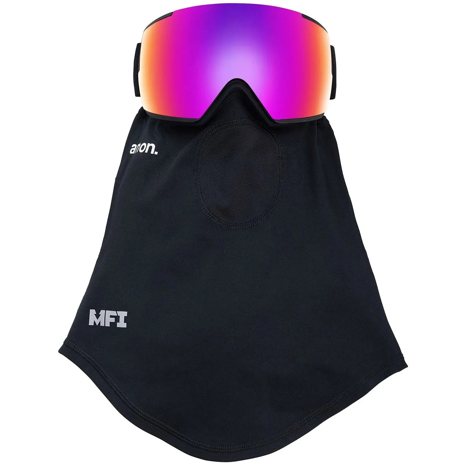 Anon M5 Goggles & MFI Face Mask & Spare Lens Low Bridge Fit Black / Perceive Sun Red Lens