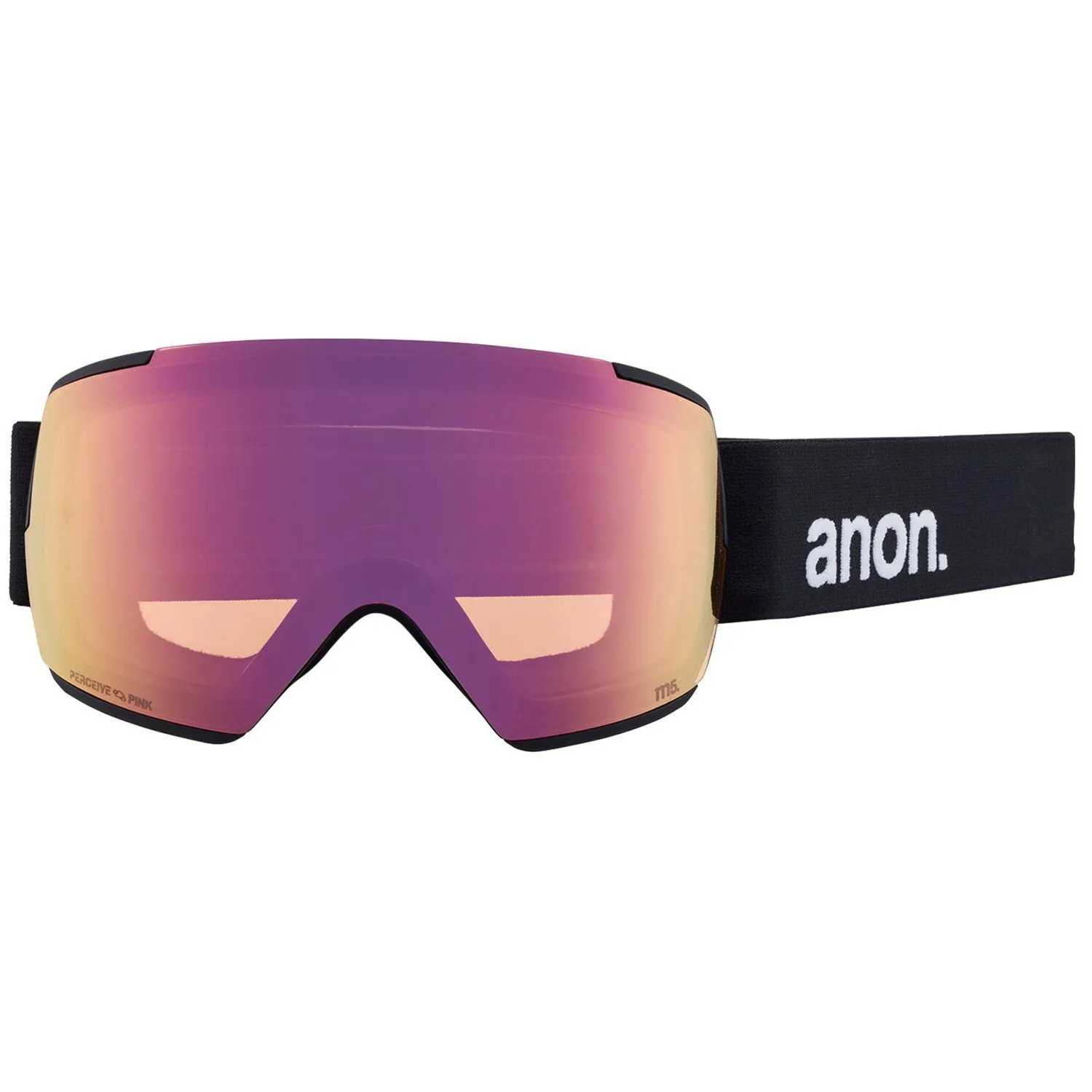 Anon M5 Goggles & MFI Face Mask & Spare Lens Low Bridge Fit Black / Perceive Variable Blue Lens