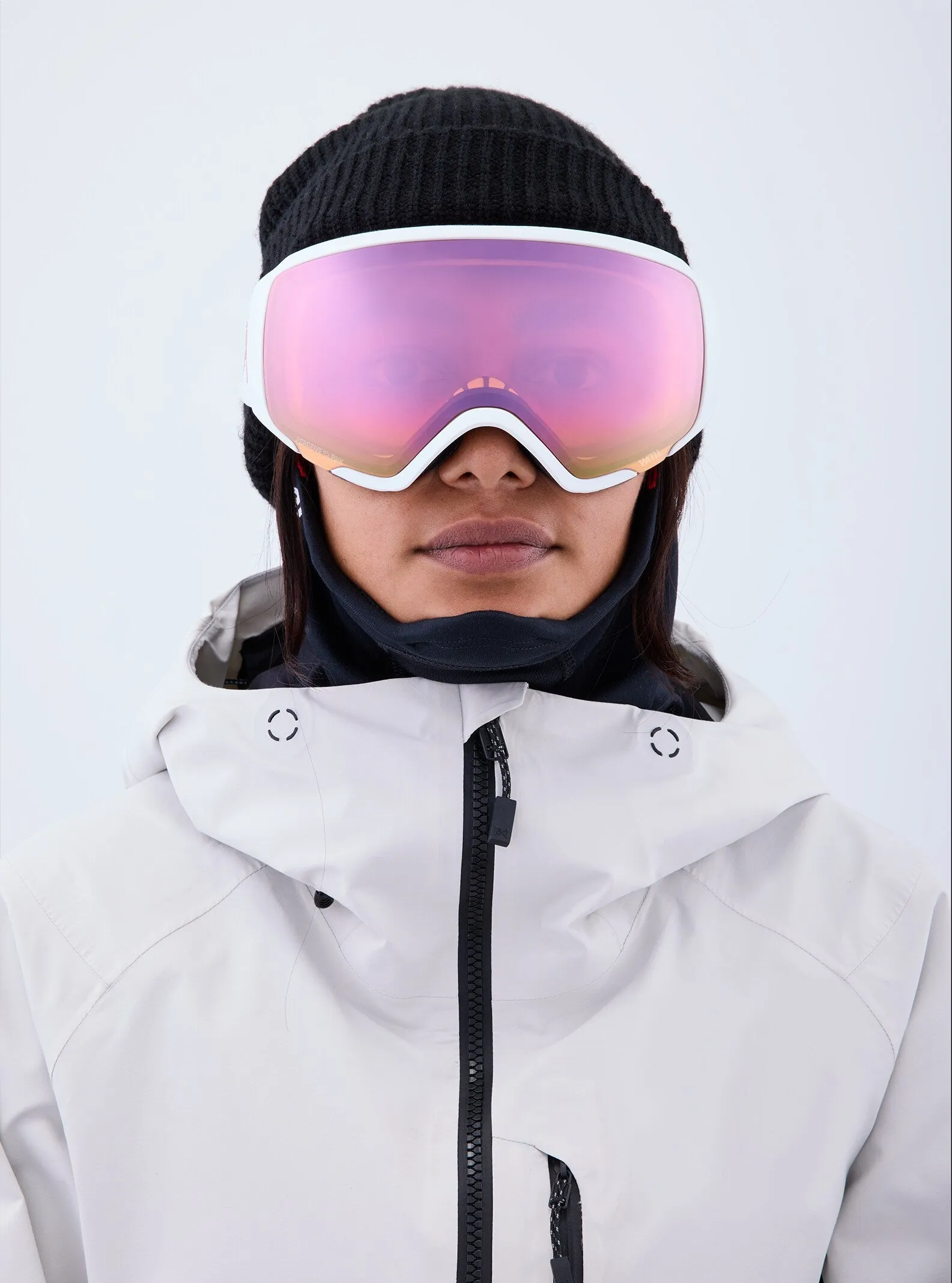Anon WM1 Goggles MFI Face mask & Spare Lens Womens 2023 White / Perceive Cloudy Pink Lens