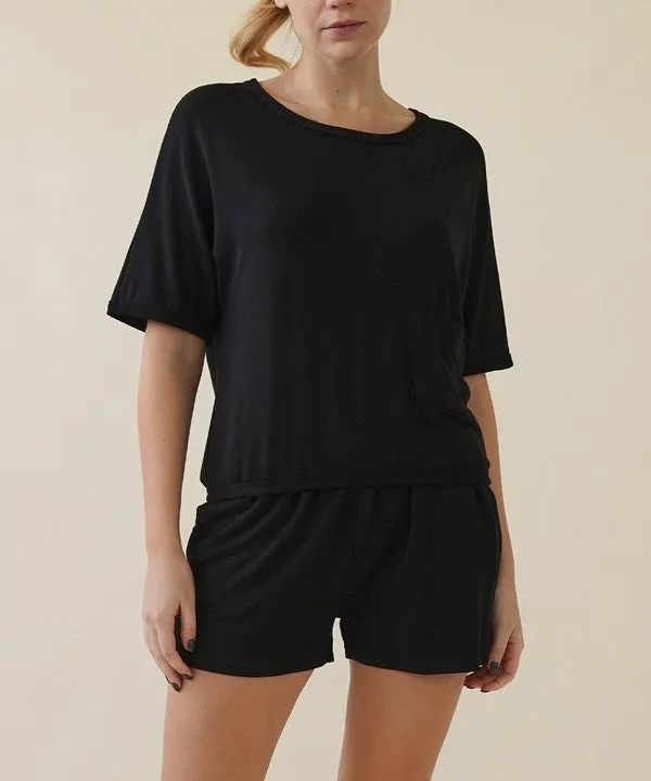 BAMBOO french terry shorts set