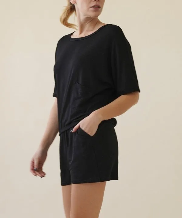 BAMBOO french terry shorts set