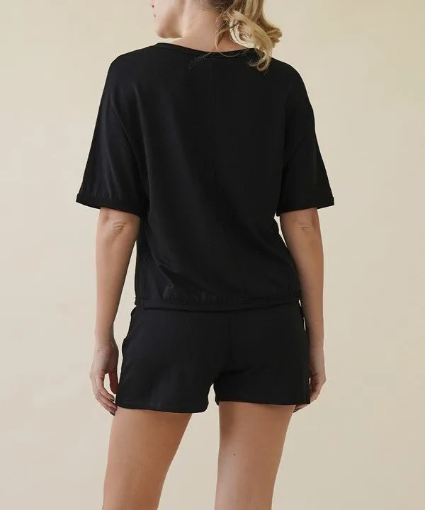 BAMBOO french terry shorts set