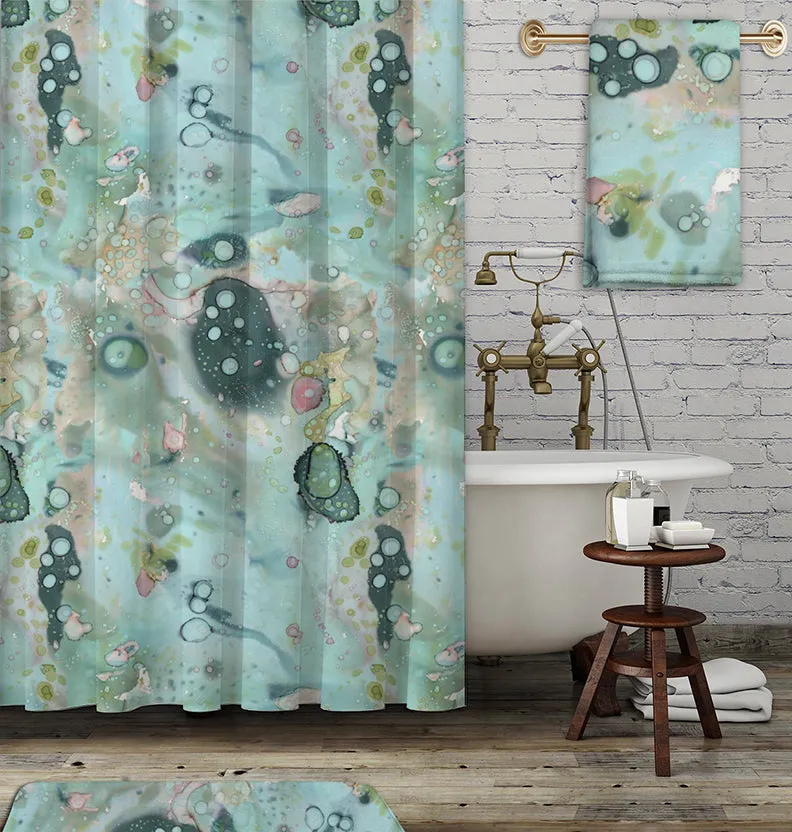 Bathroom Set 'Organic in Blue'