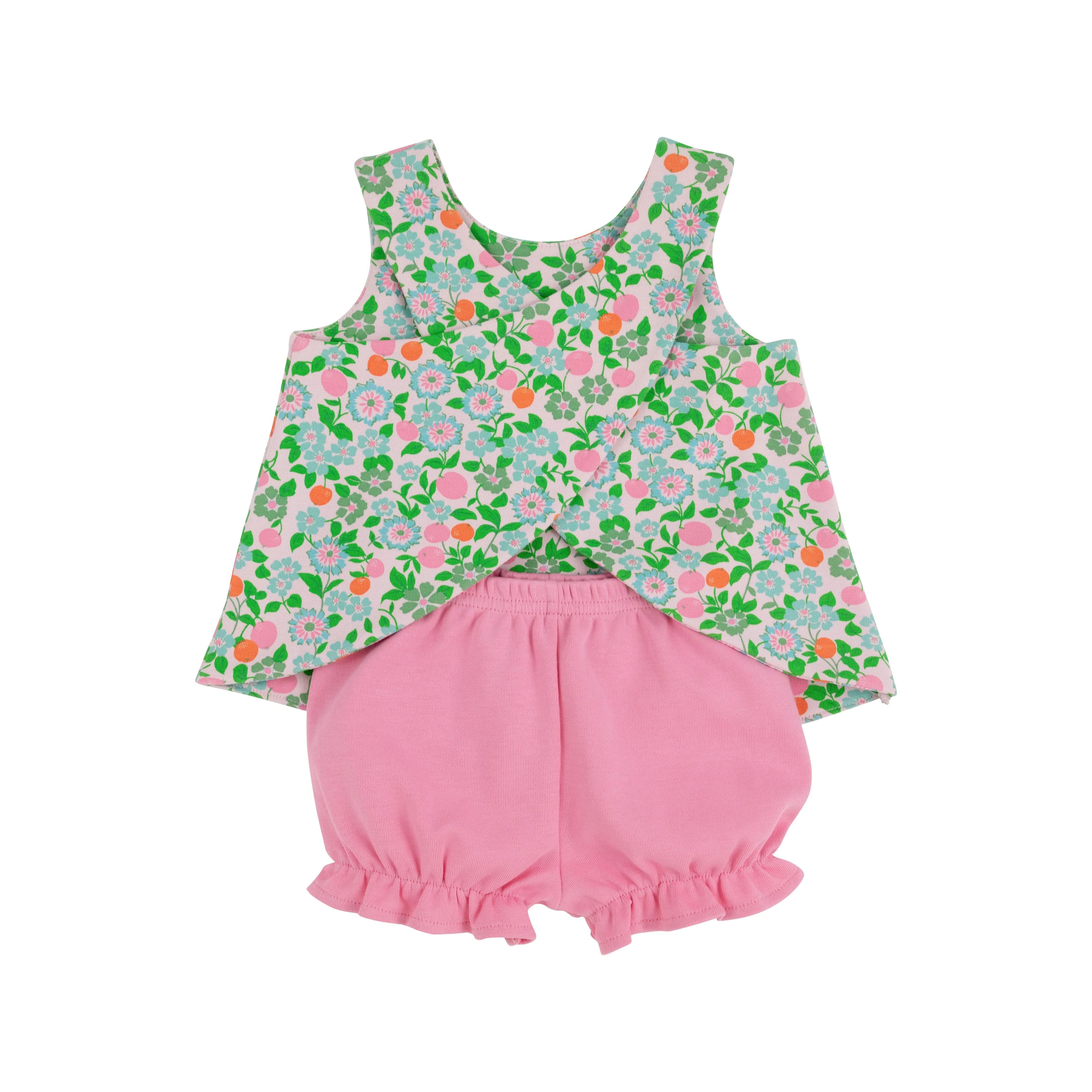 Bettye Bloomer Set - Natchez and Nectarines with Hamptons Hot Pink