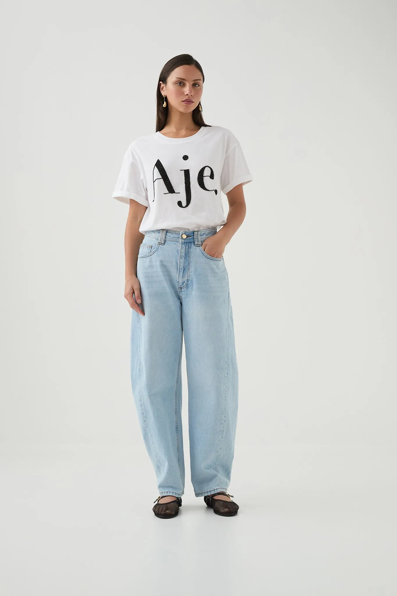 Beyond Embellished Logo Tee