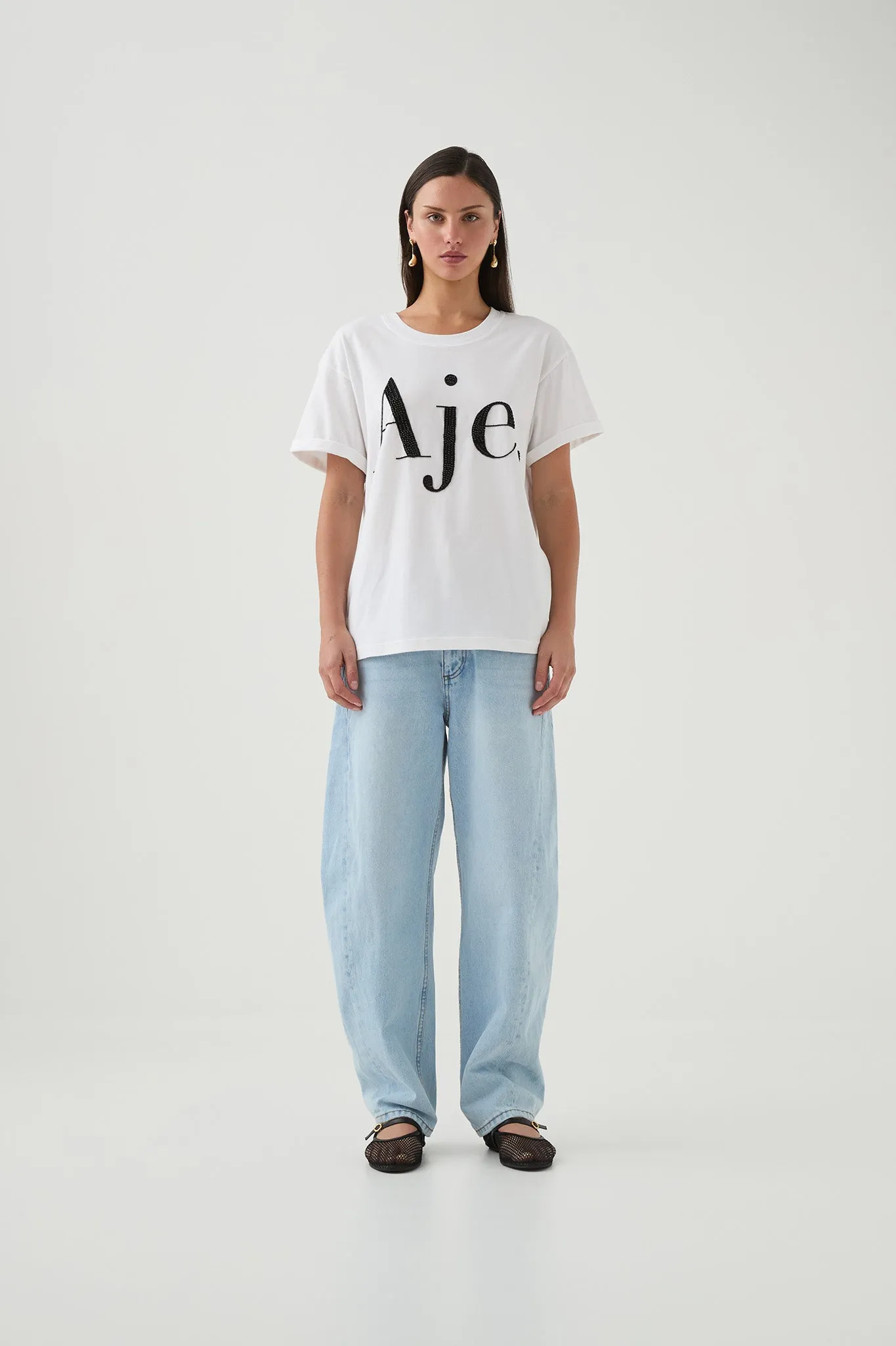 Beyond Embellished Logo Tee