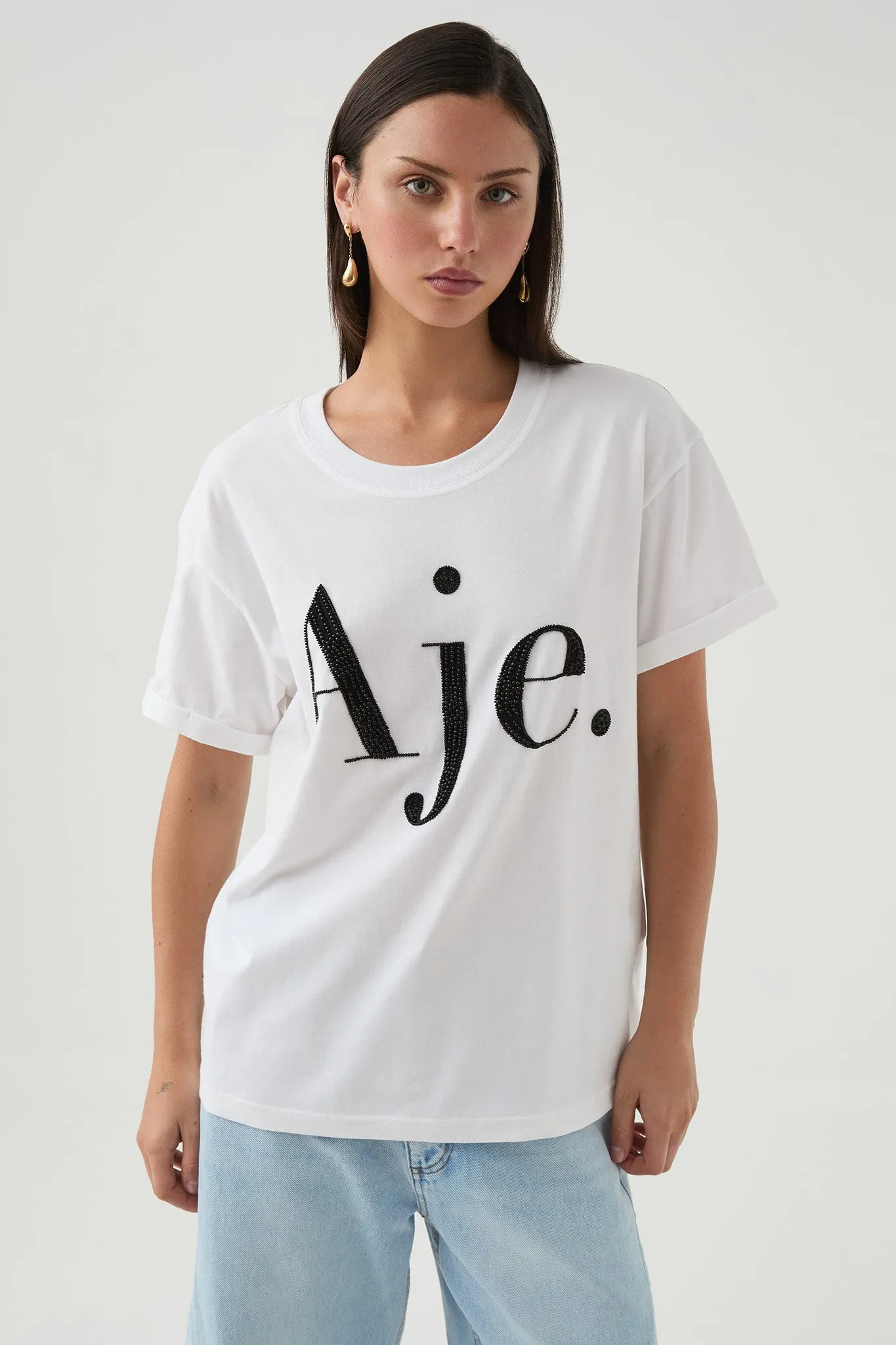 Beyond Embellished Logo Tee