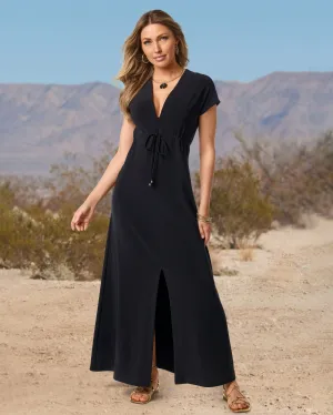 Beyond Travel Maxi Dress Jet Black