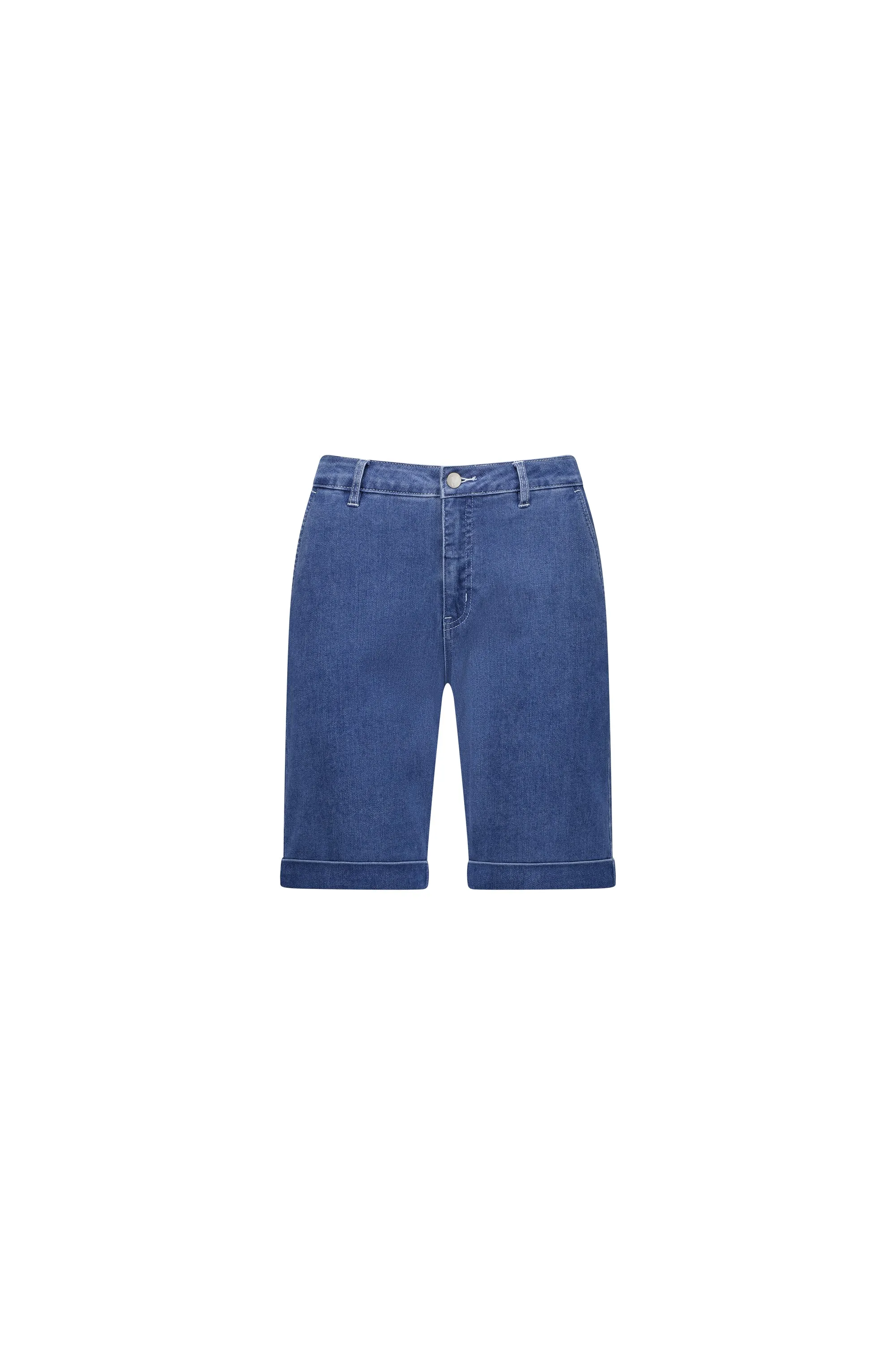 Blue Hue Slim Leg Above Knee Short
