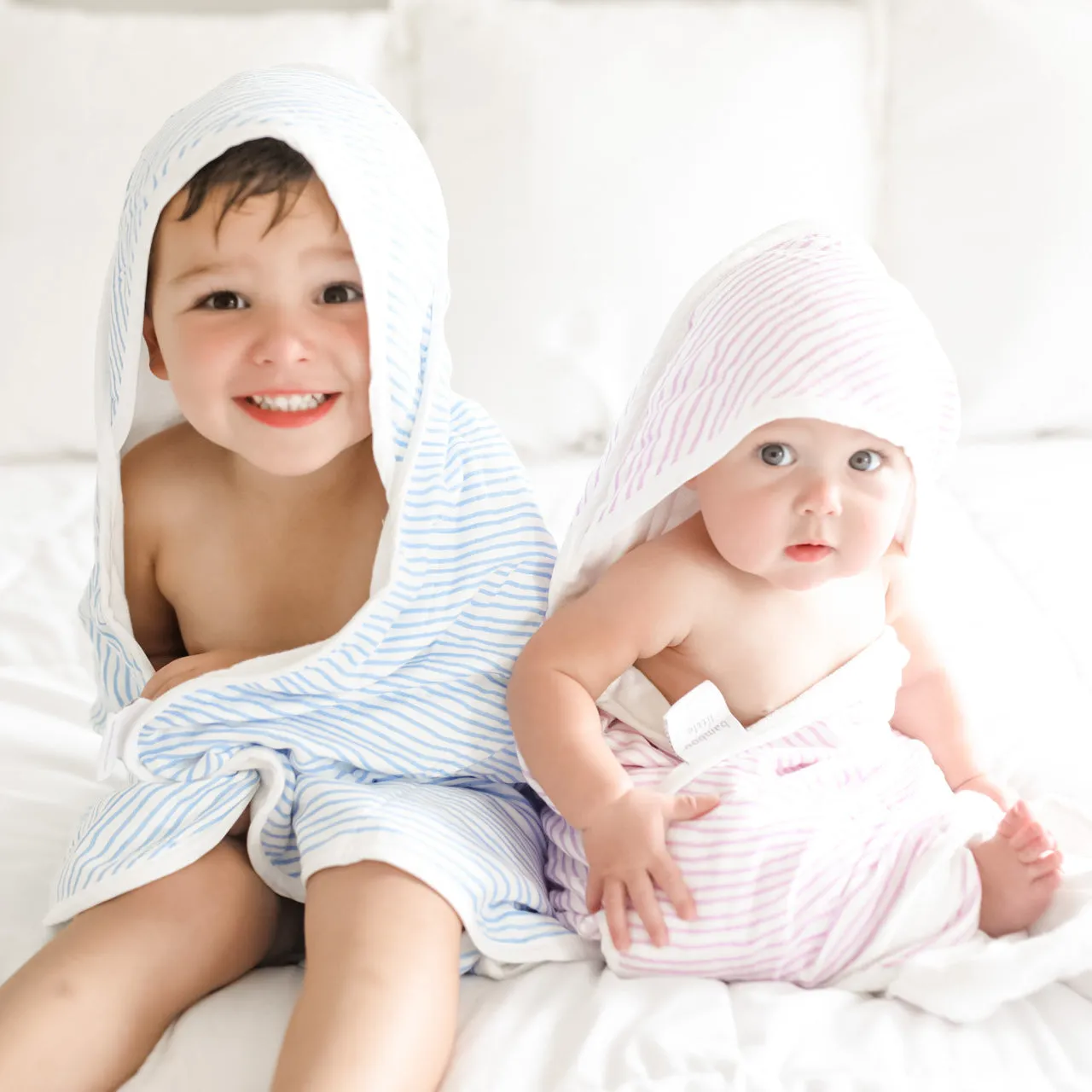 Blue Wave Hooded Towel Set