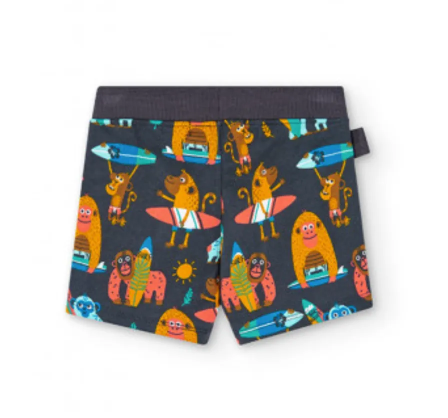 Boboli Surfing Monkey Tee & Shorts