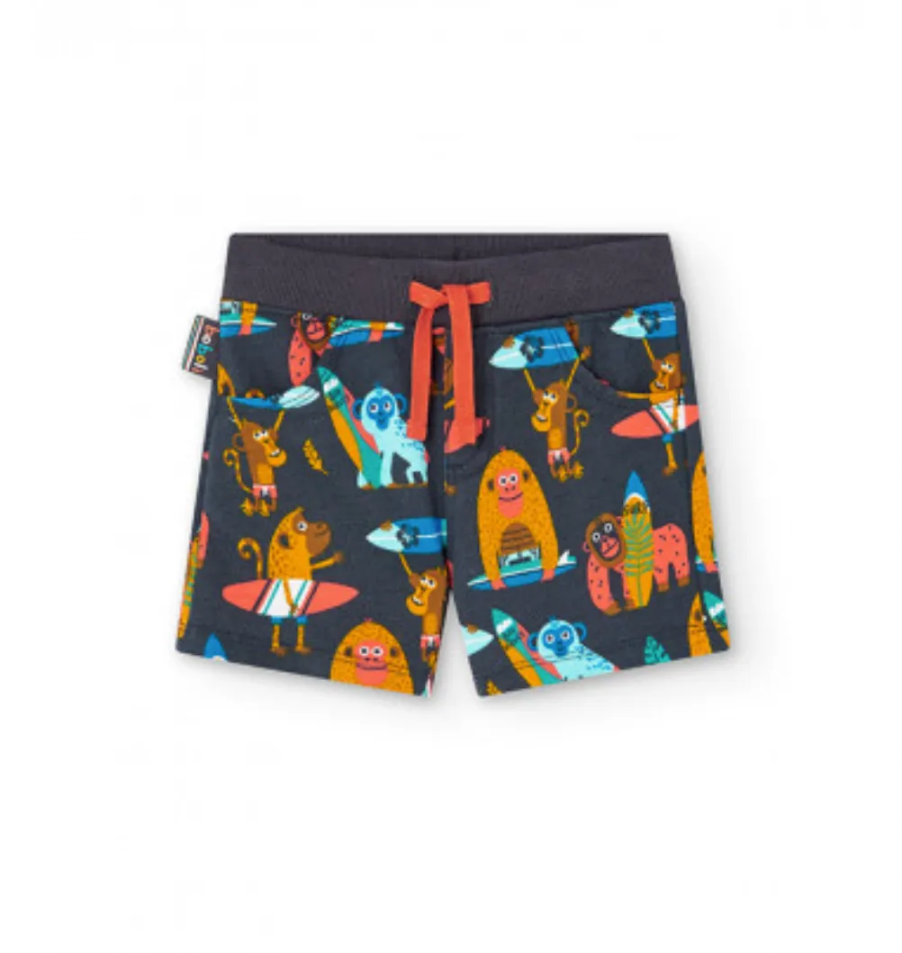 Boboli Surfing Monkey Tee & Shorts