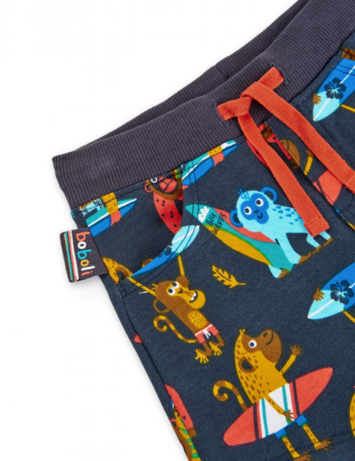 Boboli Surfing Monkey Tee & Shorts
