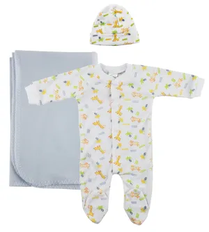 Boy Newborn Baby 3 Pc Layette Sets NC_0951