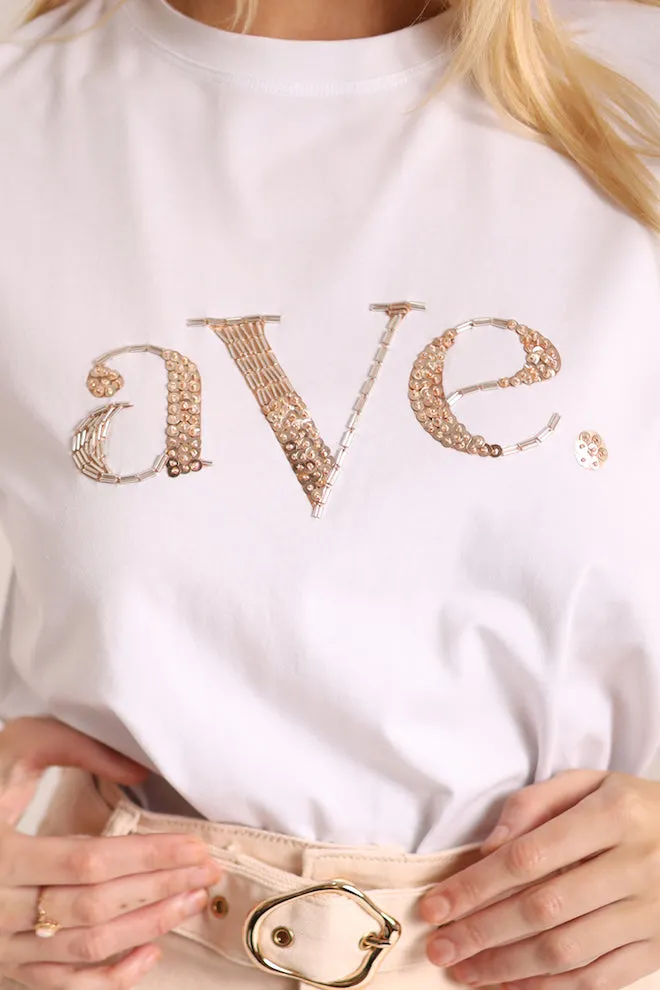 Bronze Bead Ave Tee