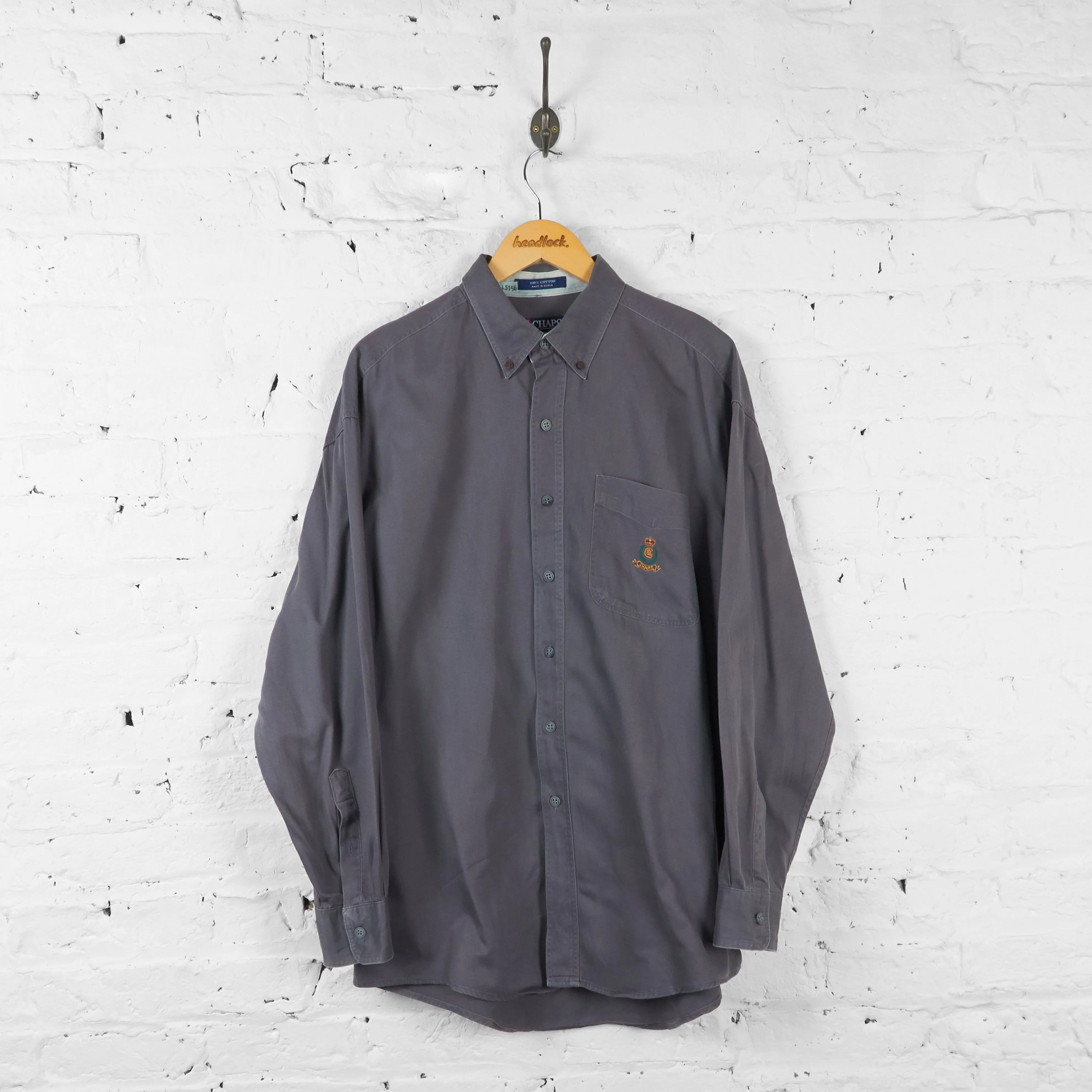 Chaps Ralph Lauren 90s Shirt - Grey - L
