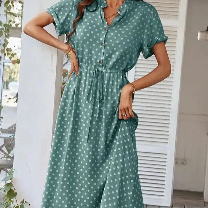 Charlie Chic Summer Shirt Midi Dress