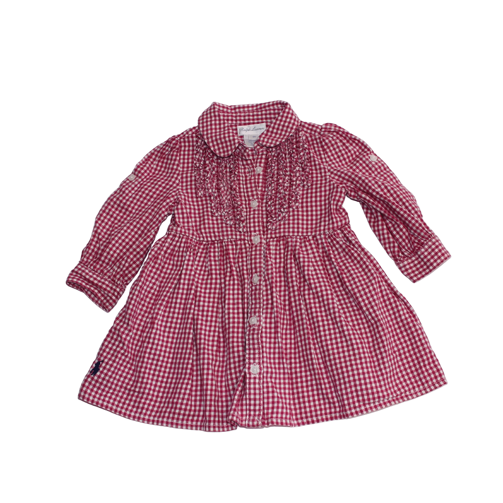 Check Cotton Shirt Dress