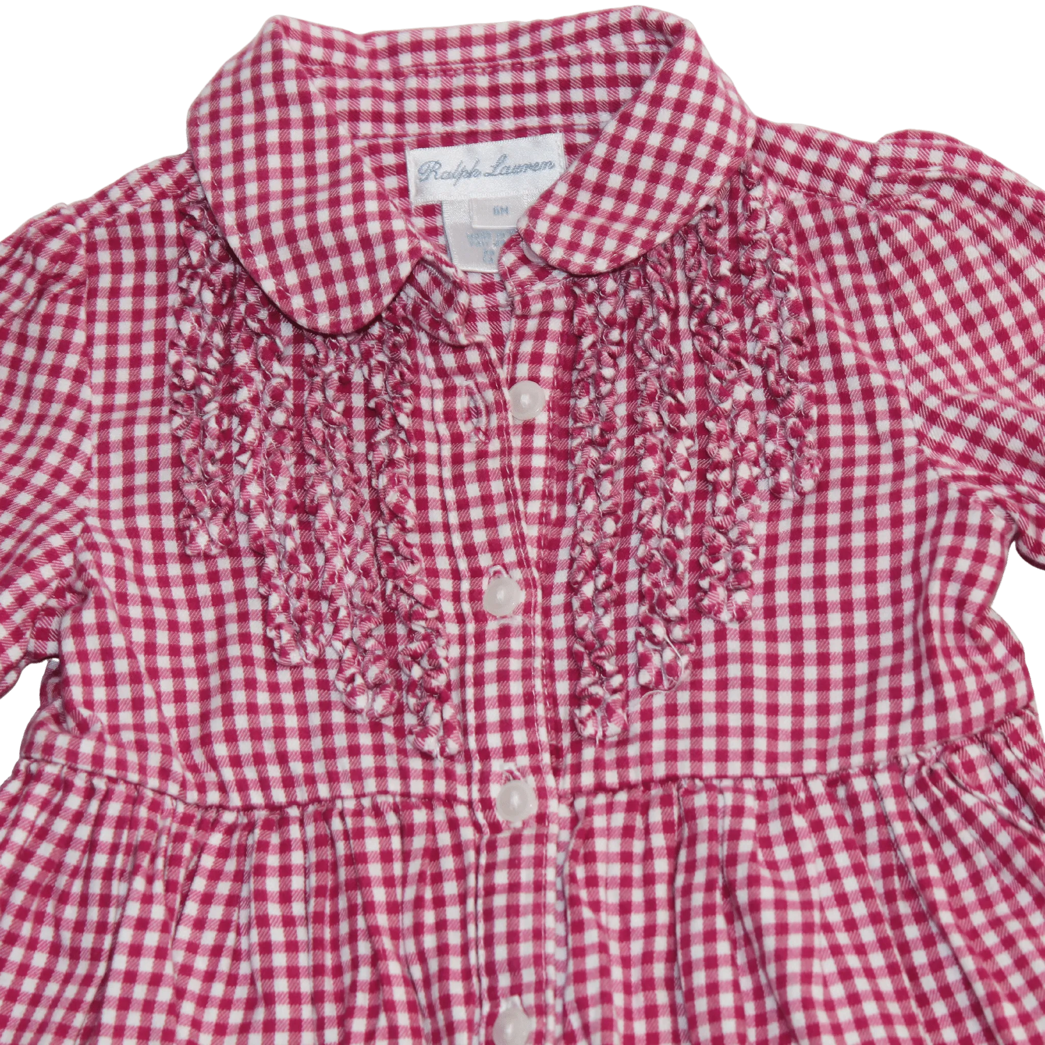 Check Cotton Shirt Dress