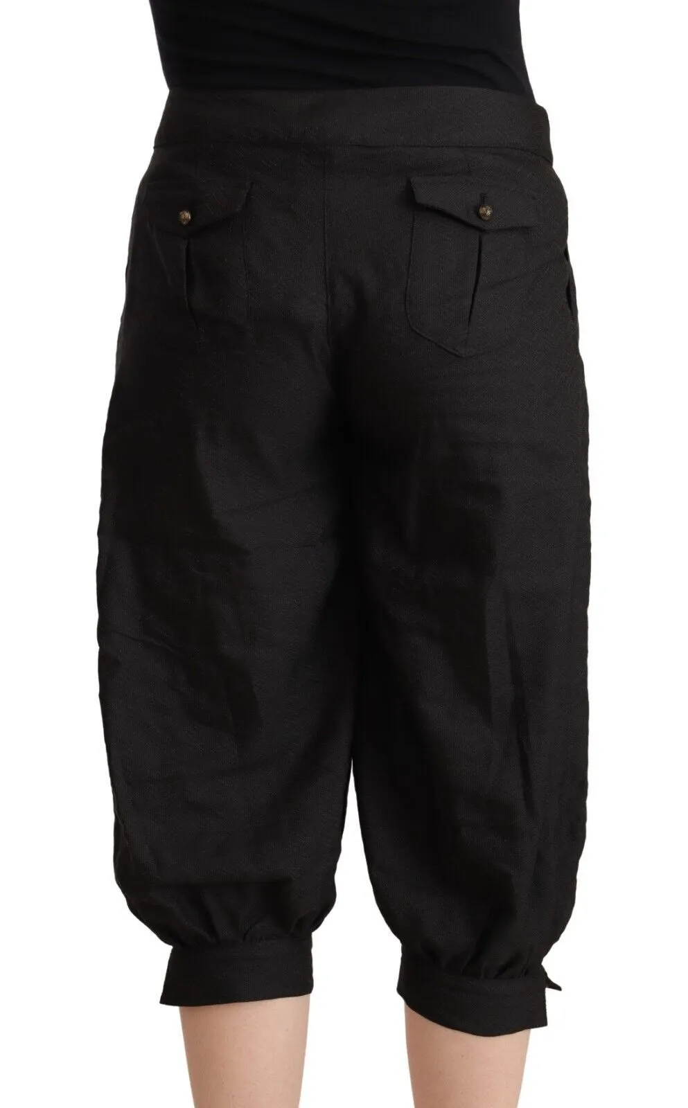 Chic Mid Waist Cropped Harem Pants