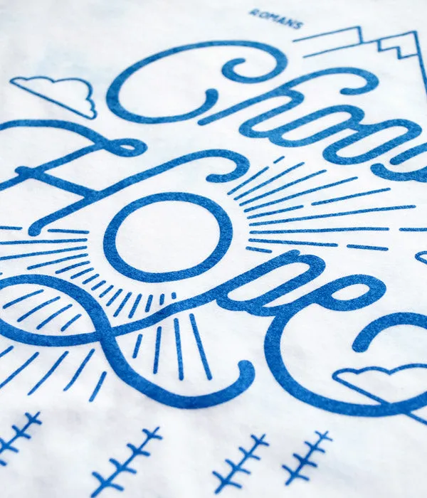 Choose Hope Tie Dye Tee - Sky Blue
