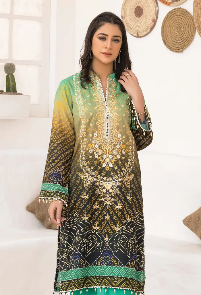 Chunri Unstitched Lawn 2Pcs