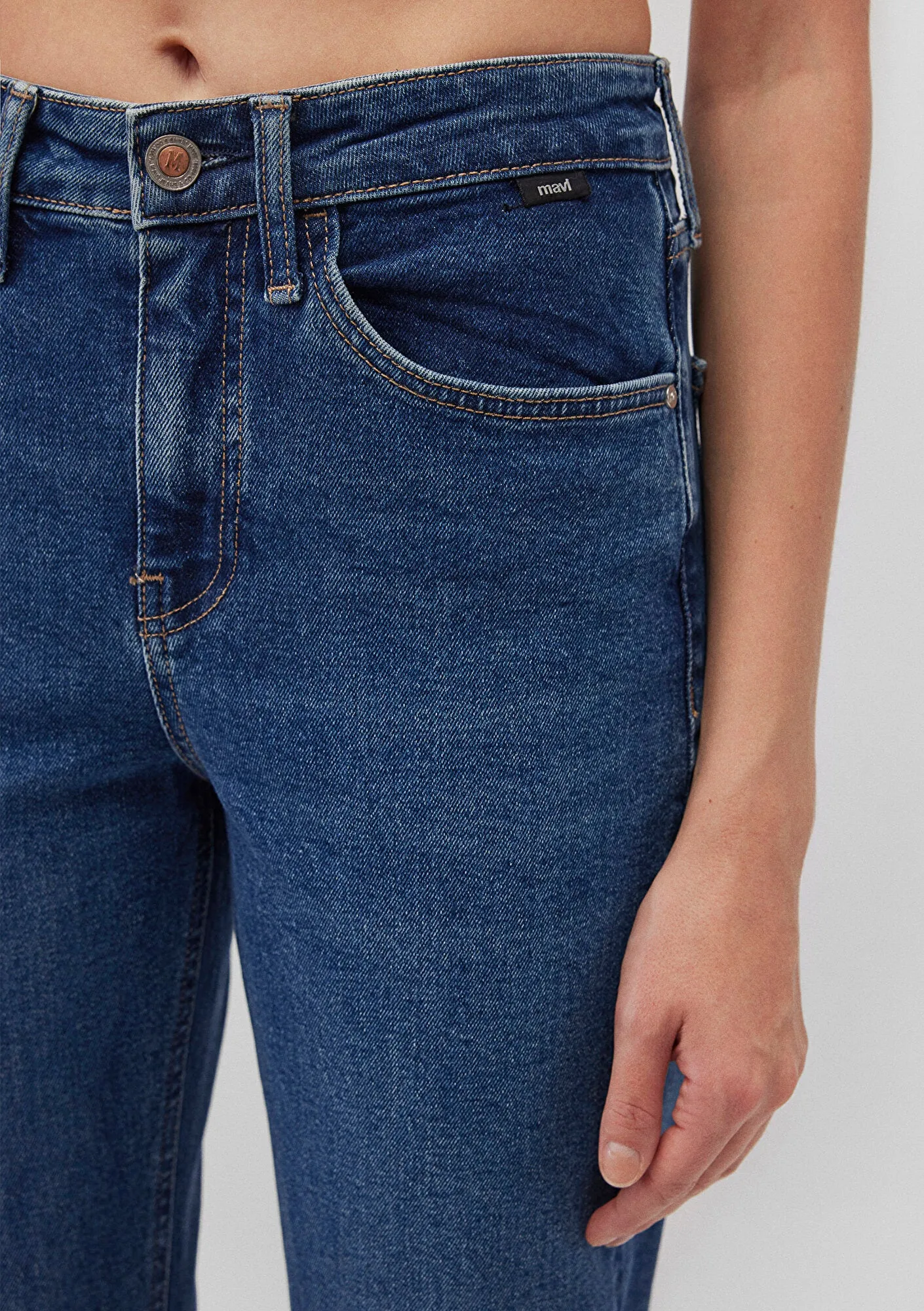 Cindy Mid Brushed College Jean Pants
