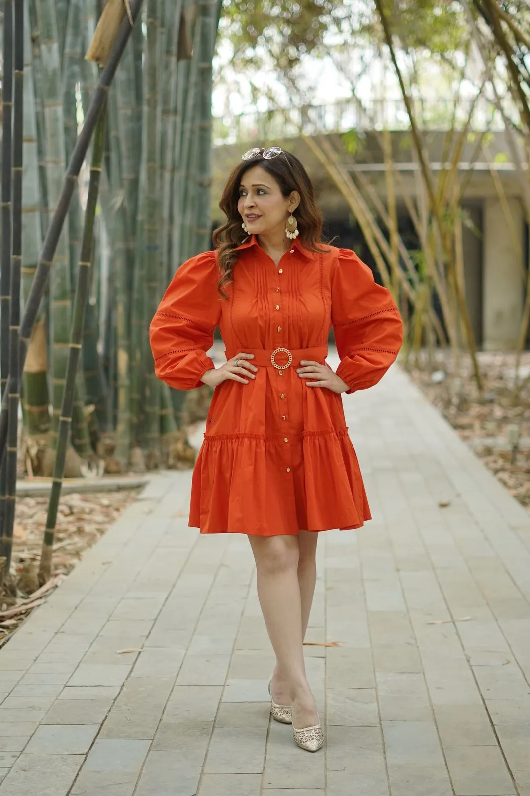 Citrus Dream Tiered Mini Dress