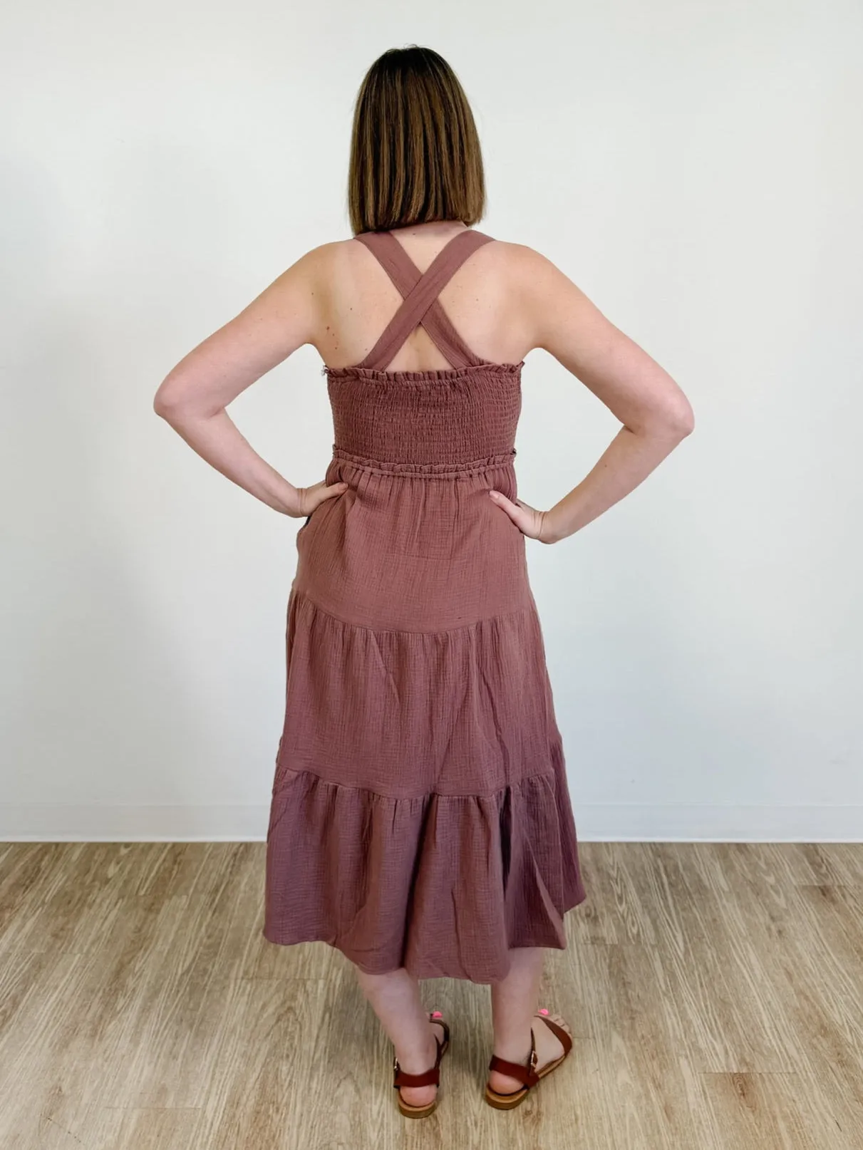 Clara Tiered Midi Dress