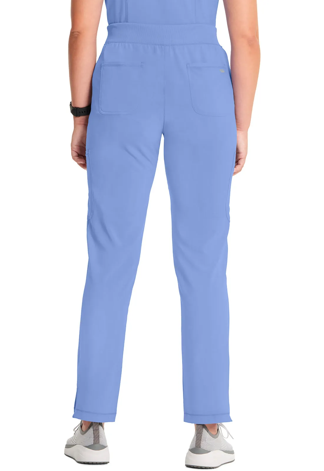 Classics CK065A Mid Rise Tapered Leg Pull-on Pants Ciel