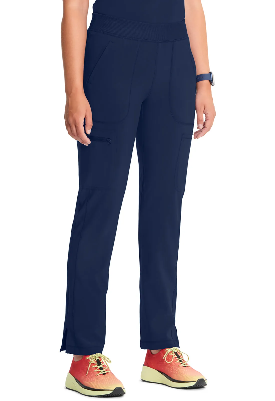 Classics CK065A Mid Rise Tapered Leg Pull-on Pants Navy