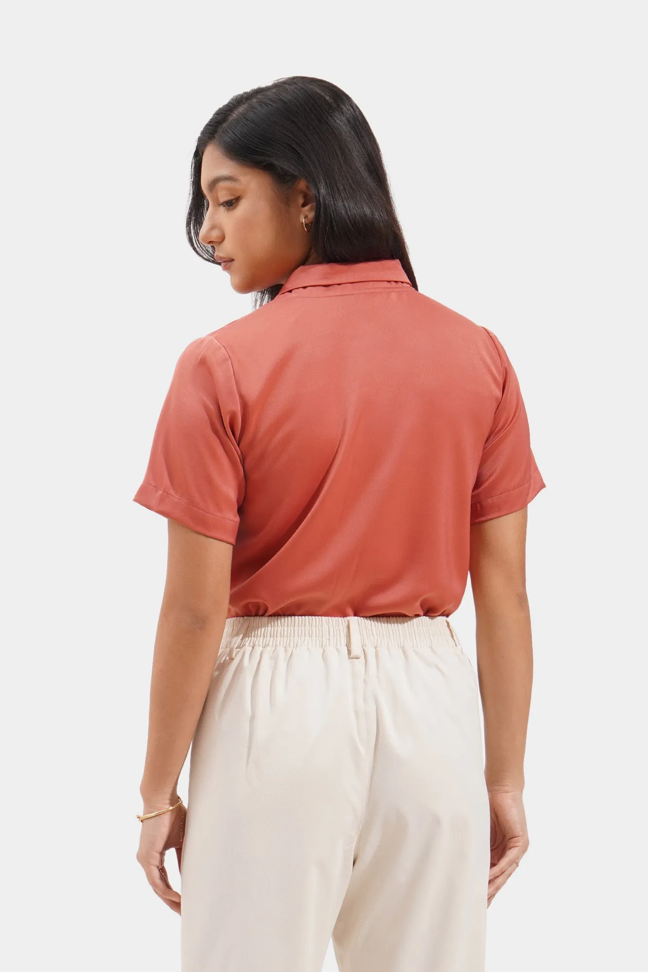 Closet Staples Button Down Satin Shirt