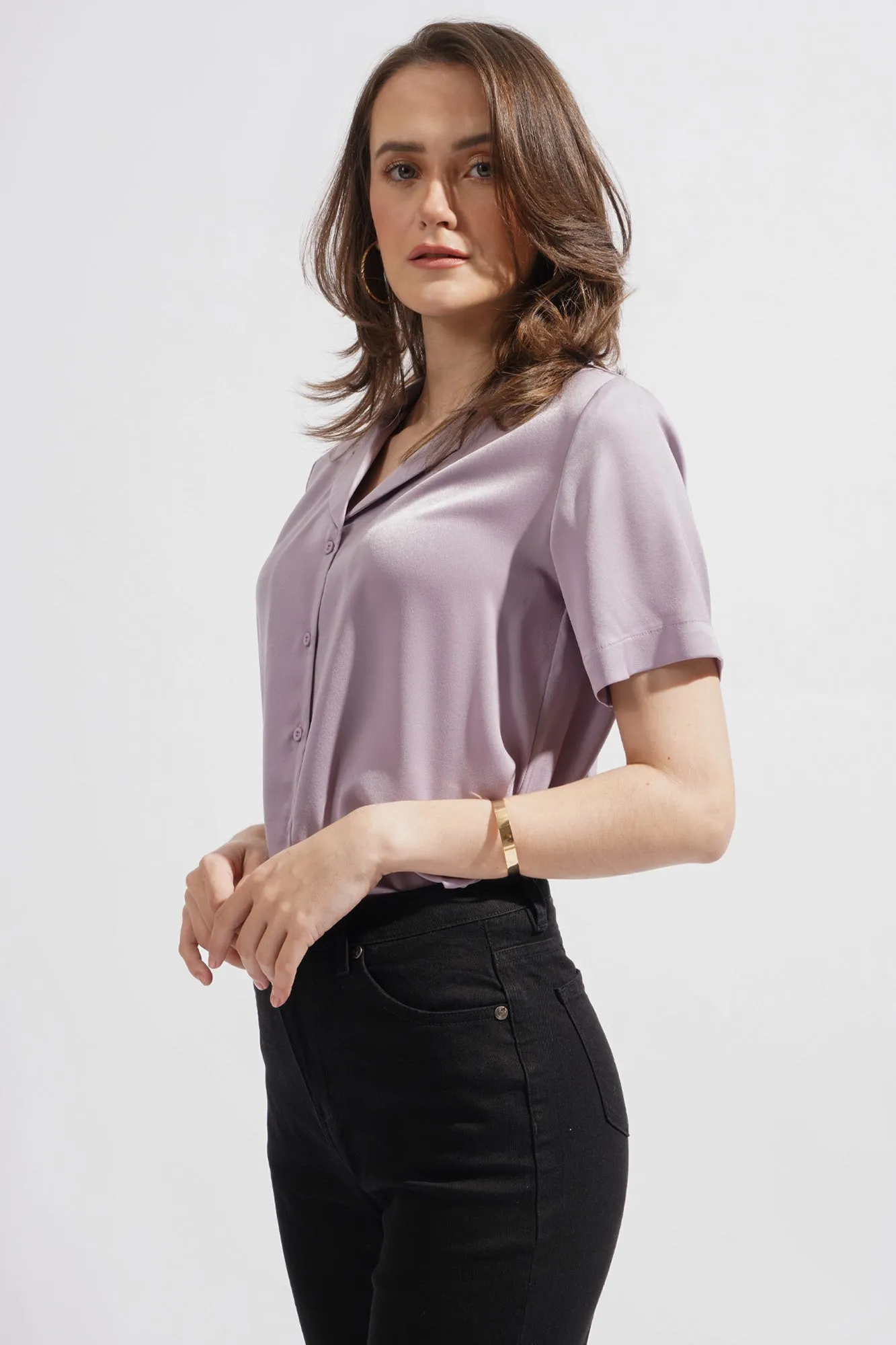 Closet Staples Satin Button Down Shirt