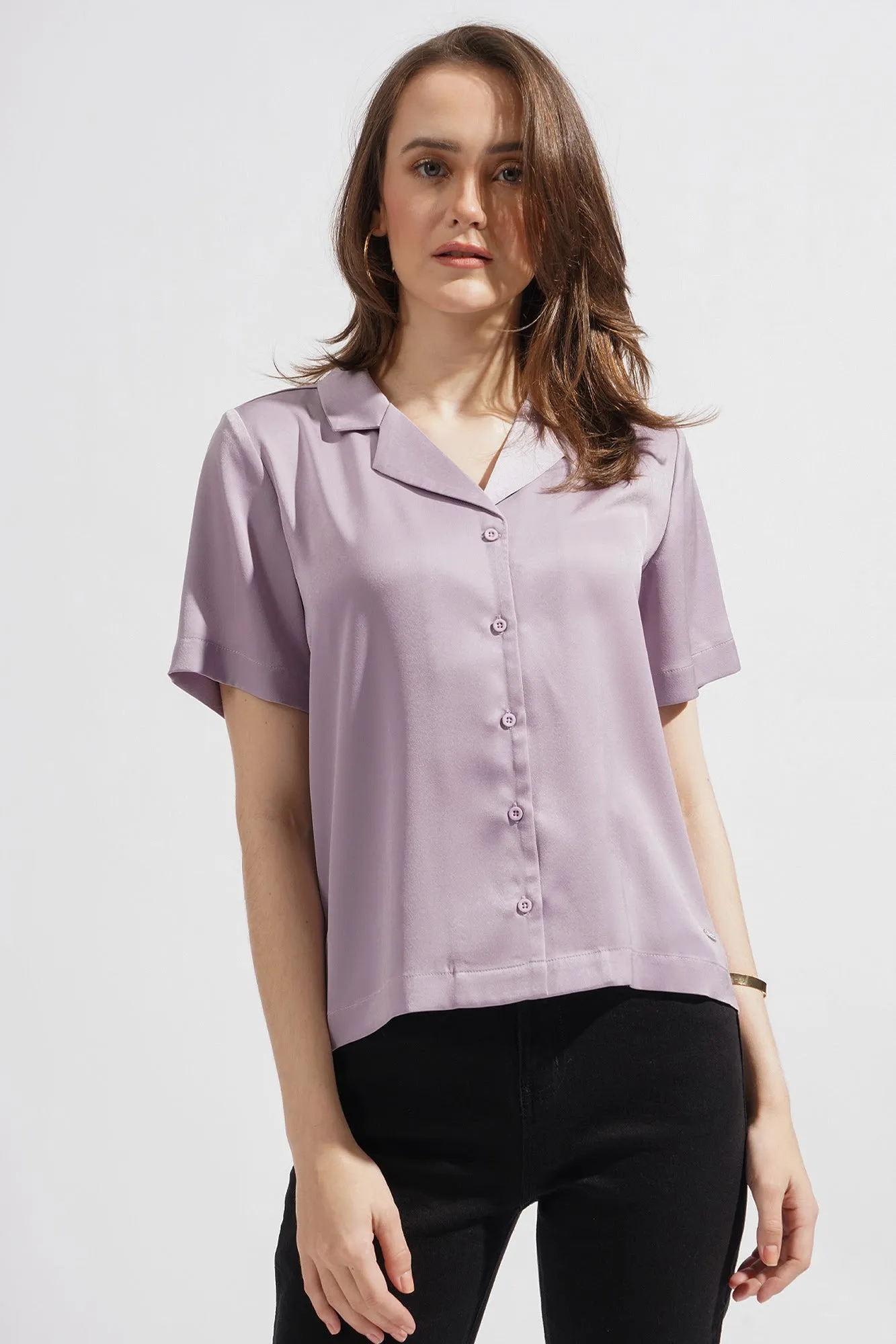 Closet Staples Satin Button Down Shirt