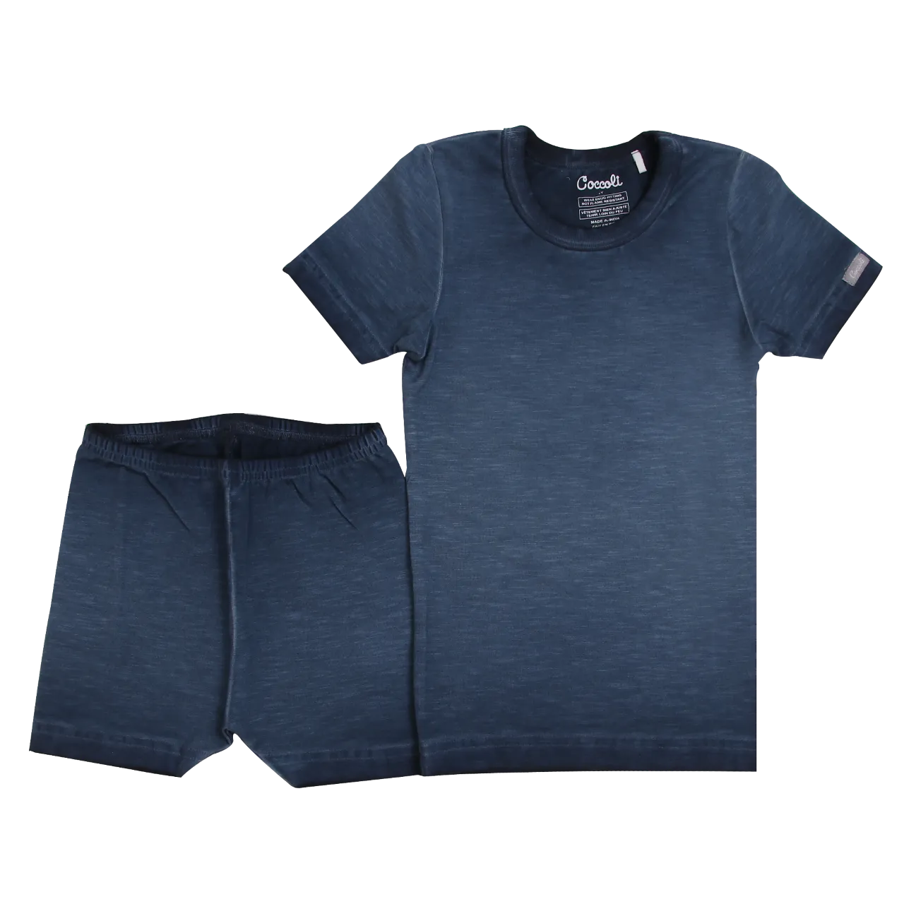 Coccoli Blue Pigment Dye Jersey Summer PJs