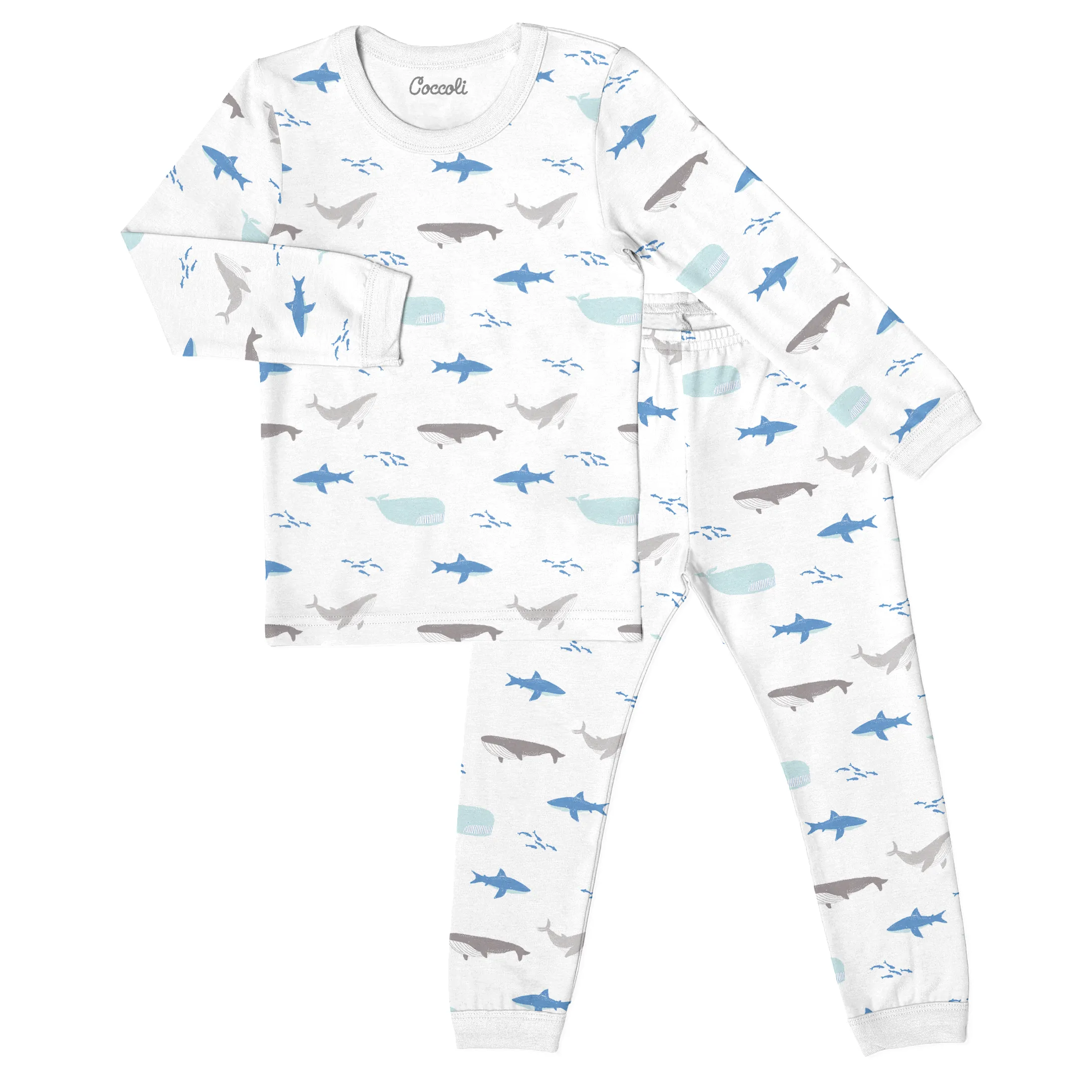 Coccoli Boys Long Sleeve Cotton-Modal Pyjama Set TLM5844-492